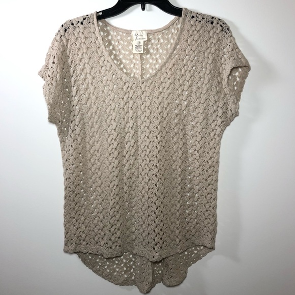 Andrea Jovine Oatmeal Colored Swimsuit Cover Up - Picture 1 of 8